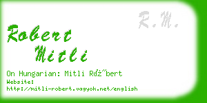 robert mitli business card